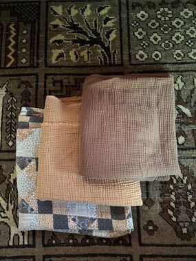 Bundle of baby swaddles